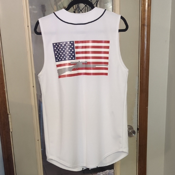 Air Force White and Blue Men's Jersey - Picture 2 of 3